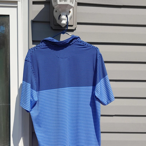 Daniel Cremieux Blue Polo with Classic Stripes Medium GUC - Picture 3 of 6